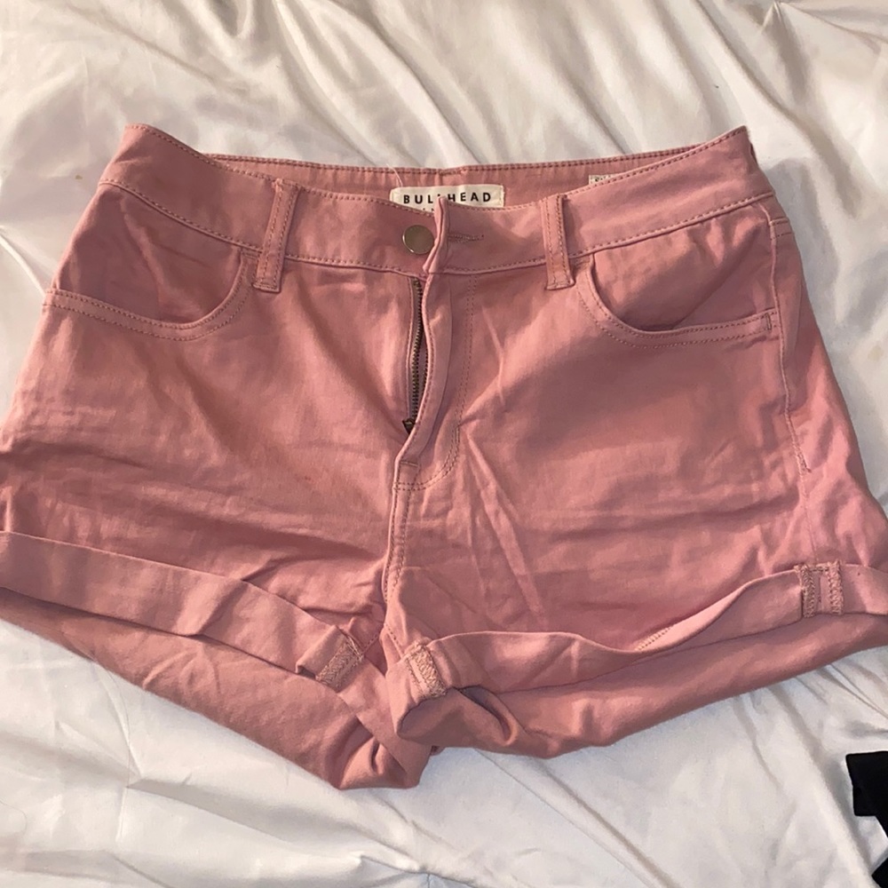 Bullhead Pink Denim Shorts
